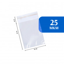 Упаковочный BOPP-пакет с клеевым клапаном 4х6 см