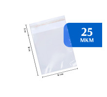 Упаковочный BOPP-пакет с клеевым клапаном 6х8 см