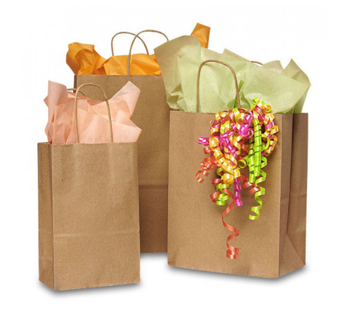 Крафт пакет с кручеными ручками 280х150х320 (50 шт)