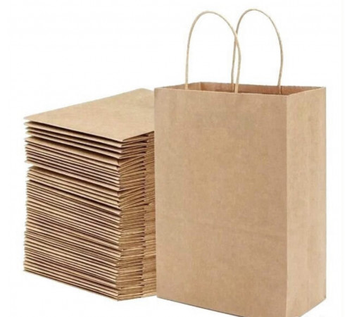 Крафт пакет с кручеными ручками 280х150х320 (50 шт)