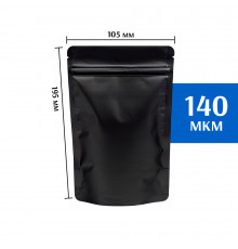 Пакет дой-пак металлизированный черный 105х195 мм 