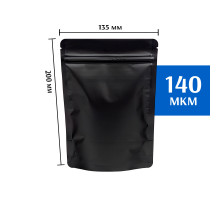 Пакет дой-пак металлизированный черный 135х200 мм