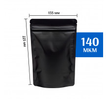 Пакет дой-пак металлизированный черный 135х225 мм 