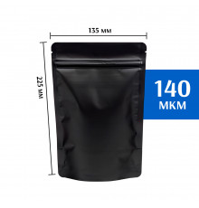Пакет дой-пак металлизированный черный 135х225 мм 