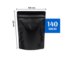 Пакет дой-пак металлизированный черный 150х210 мм