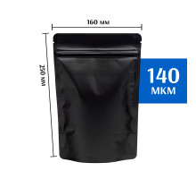 Пакет дой-пак металлизированный черный 160х250 мм