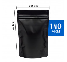 Пакет дой-пак металлизированный черный 200х300 мм