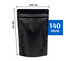 Пакет дой-пак металлизированный черный 240х330 мм