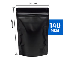 Пакет дой-пак металлизированный черный 280х380 мм