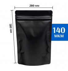 Пакет дой-пак металлизированный черный 280х380 мм