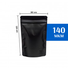 Пакет дой-пак металлизированный черный 80х120 мм 