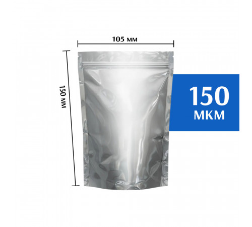 Пакет дой-пак металлизированный 105х150 мм (50 шт)