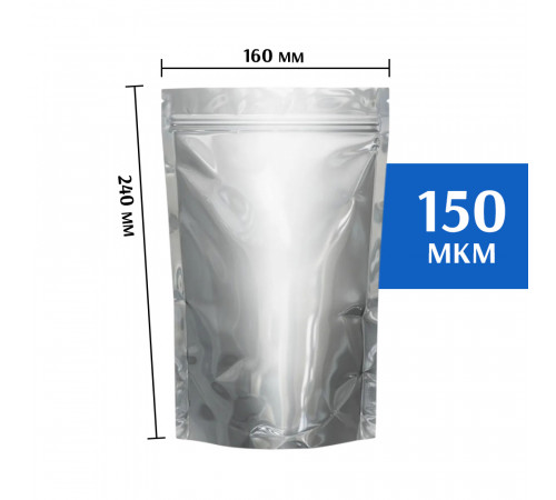 Пакет дой-пак металлизированный 160х240 мм (50 шт)