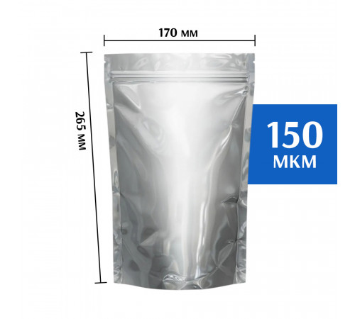 Пакет дой-пак металлизированный 170х265 мм (50 шт)