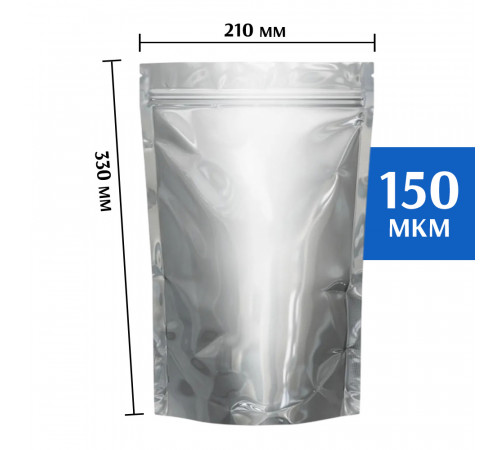 Пакет дой-пак металлизированный 210х330 мм (50 шт) (копия)