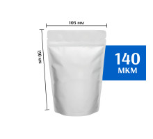 Пакет дой-пак металлизированный белый 105х150 мм 