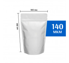 Пакет дой-пак металлизированный белый 105х190 мм
