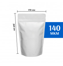 Пакет дой-пак металлизированный белый 170х260 мм
