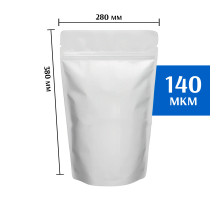 Пакет дой-пак металлизированный белый 280х380 мм 