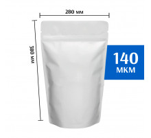 Пакет дой-пак металлизированный белый 280х380 мм 