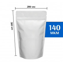 Пакет дой-пак металлизированный белый 280х380 мм 