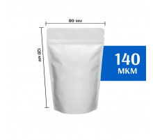 Пакет дой-пак металлизированный белый 80х120 мм