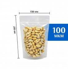 Пакет дой-пак зип-лок прозрачный 130*210 мм 