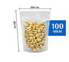 Пакет дой-пак зип-лок прозрачный 200*260 мм 