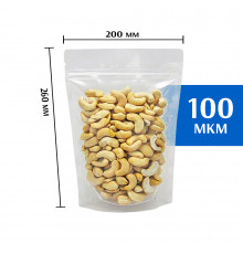 Пакет дой-пак зип-лок прозрачный 200*260 мм 