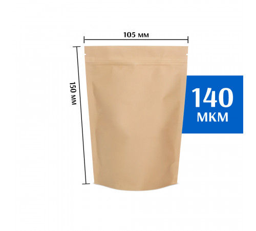 Крафт пакет дой-пак 105х150 мм (50 шт)