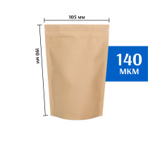 Крафт пакет дой-пак 105х190 мм 