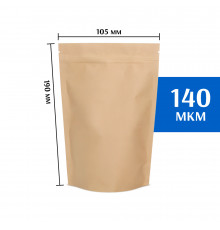 Крафт пакет дой-пак 105х190 мм 