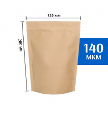 Крафт пакет дой-пак 135х200 мм