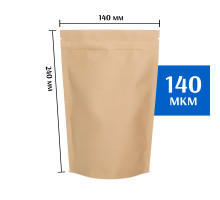 Крафт пакет дой-пак 140х240 мм