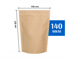 Крафт пакет дой-пак 150х210 мм 