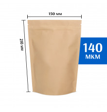 Крафт пакет дой-пак 150х210 мм 