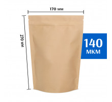 Крафт пакет дой-пак 170х270 мм 
