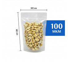 Пакет дой-пак зип-лок прозрачный 105*185 мм. 