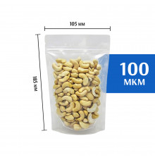 Пакет дой-пак зип-лок прозрачный 105*185 мм. 