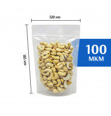 Пакет дой-пак зип-лок прозрачный 120*185 мм. 