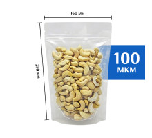 Пакет дой-пак зип-лок прозрачный 160*250 мм. 