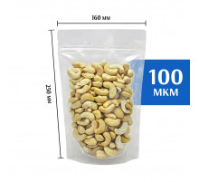 Пакет дой-пак зип-лок прозрачный 160*250 мм. 