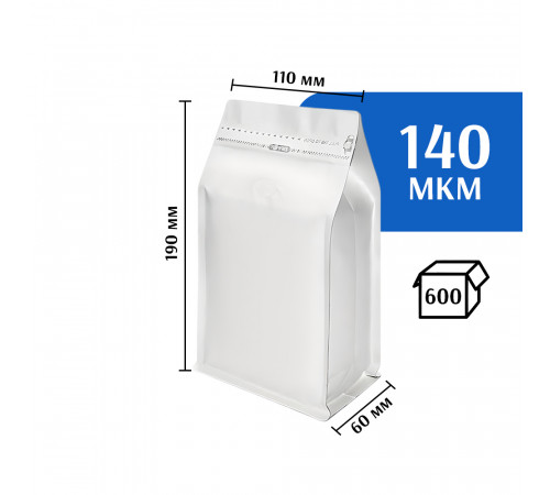 Квадропак восьмишовный 110х190х60 белый