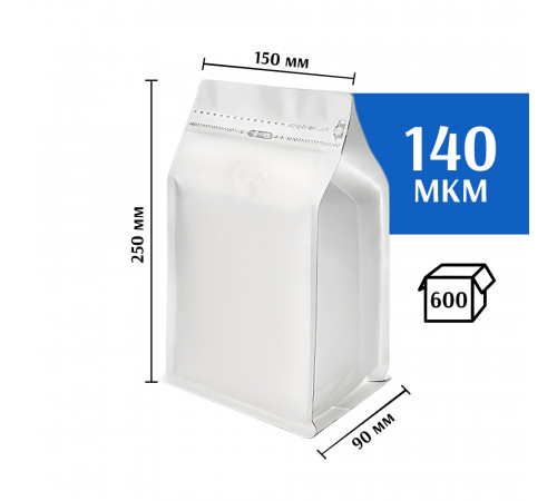 Квадропак восьмишовный 150х250х90 белый