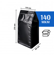 Квадропак восьмишовный 110х250х80 черный