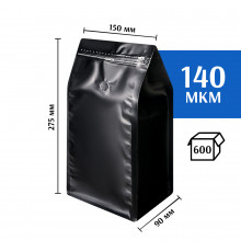 Квадропак восьмишовный 150х275х90 черный