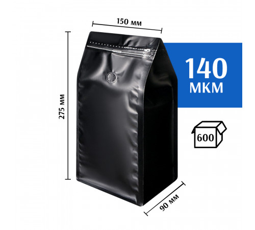Квадропак восьмишовный 150х275х90 черный