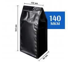 Квадропак восьмишовный 150х345х90 черный