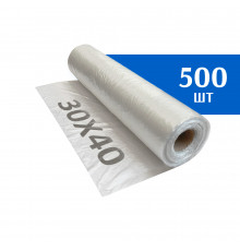 Пакет фасовочный на втулке ПНД 30х40 см 8 мкм 500 шт