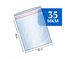 Пакет гриппер Zip-Lock 20x30 см 